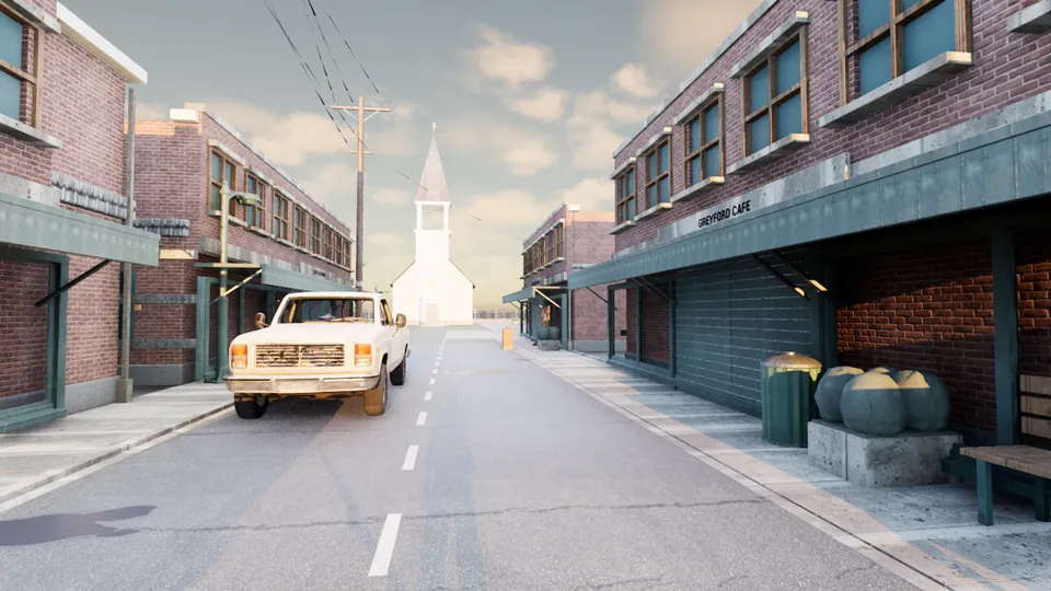 Stable — In-engine captures, same street, same camera