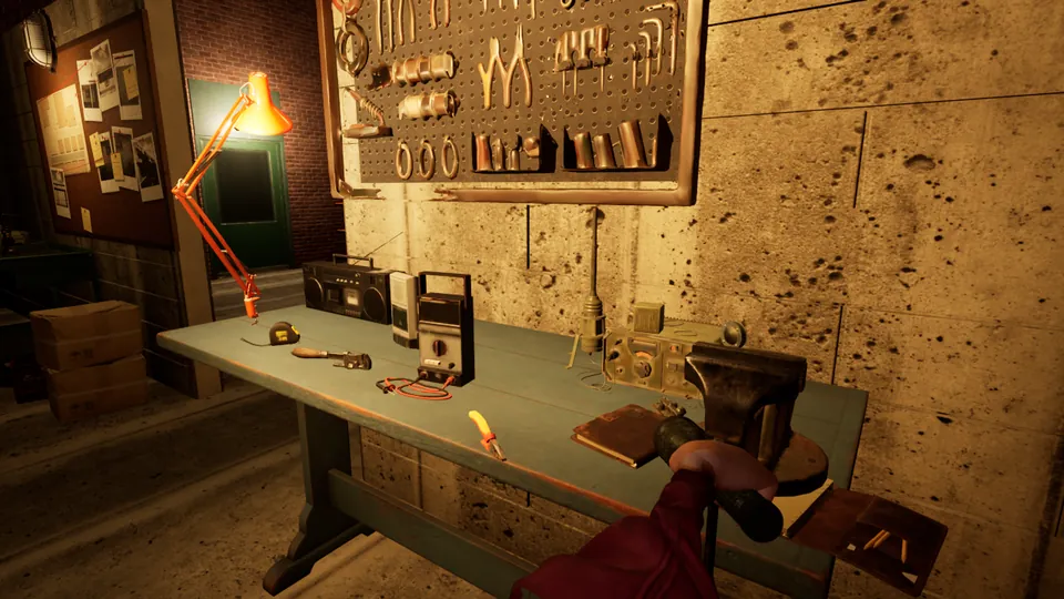 The co-op workshop at night